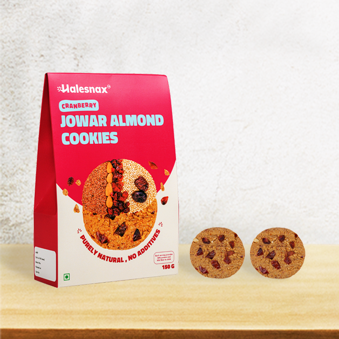 Jowar Cranberry Cookies – Gluten Free | Gourmet Cookie | Soft and Gooey Cookie | Sugar Free Biscuits