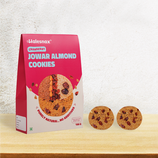 Jowar Almond Cookies - Cranberry