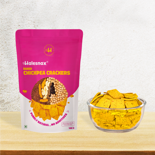 Baked Chickpea Crackers