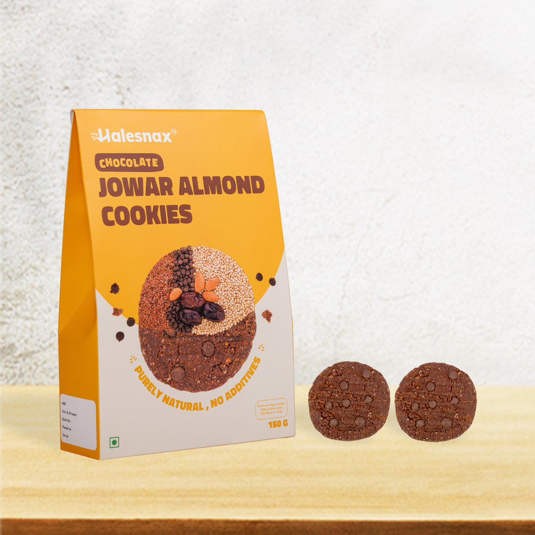 Jowar Almond Cookies - Chocolate